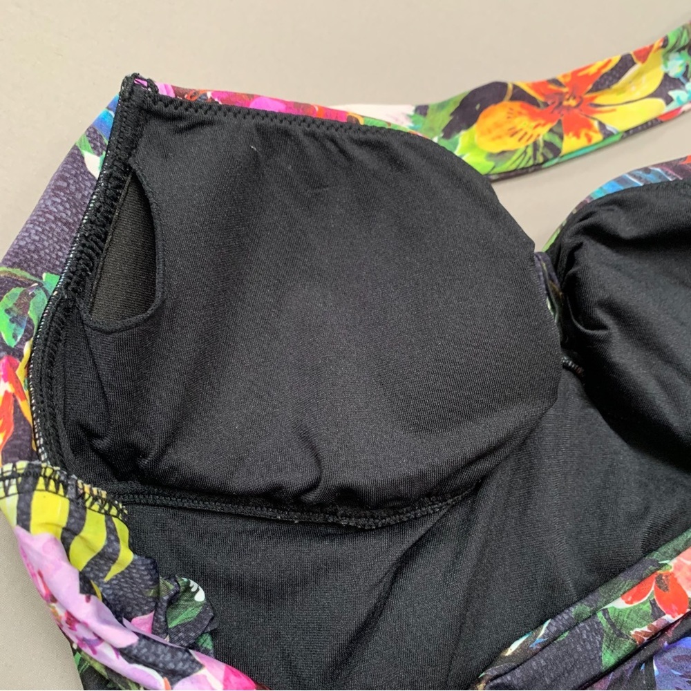 Anthropologie Seafolly Garden Party floral one piece bathing suit, US women’s 4. - Picture 6 of 9